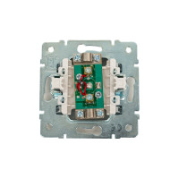 ТВ Розетка Lezard, KARINA, проходная, матовое серебро, 707-4388-129