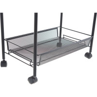 Этажерка ЗМИ Ладья 2К, мобильная, на колесиках, для хранения Э 322 Ч