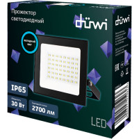 Светодиодный прожектор duwi СДО-30М, 30W, 6500К, 25062 3