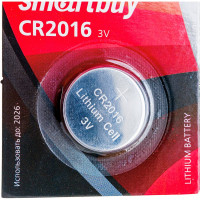 Литиевый элемент питания Smartbuy CR2016 SBBL-2016-1B