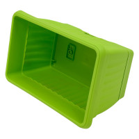 Балконный пластиковый ящик с поддоном Протэкт 30 см, 16 см, зеленый киви ЯБ-30 ЗК