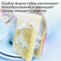 Губка для мытья посуды Jundo Премиум 5 штук 4903720021514