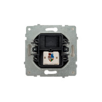 Компьютерная розетка OVIVO 1 пост Loft CAT6 дымчатый 600-000311-229