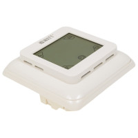 Терморегулятор для теплого пола IQWATT IQ THERMOSTAT TS программируемый, с ЖК-дисплеем и сенсорными кнопками, слоновая кость 403
