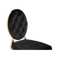 Стул Woodville Odda черный/золотой 11643