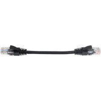 Неэкранированный патч-корд Cabeus U/UTP, категория 5е, 2xRJ45/8p8c, черный, LSZH, 0.15м PC-UTP-RJ45-Cat.5e-0.15m-BK-LSZH