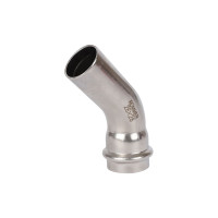 Однораструбный угольник ROMMER 45 впр-нпр, 28, из нержавеющей стали, прессовой Rss-0004-000028 RG0091KSNOAO7V