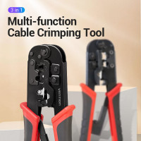 Обжимной инструмент для витой пары VENTION с фиксатором, RJ45/RJ12/RJ14/RJ11 (8p8c,6p6c,6p4c,6p2c) KEAB0