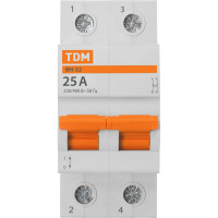 Выключатель нагрузки TDM ELECTRIC (мини-рубильник) ВН-32 2P 25A Home Use SQ0211-0113