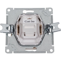 Компьютерная розетка rj45 Systeme Electric Atlasdesign песочный, кат 5е ATN001283