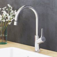 Cмеситель для кухни Damixa Eclipse с двухрежимным регулируемым аэратором, хром 310722000