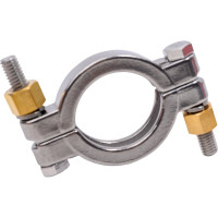 Хомут CLAMP TITAN LOCK двухболтовый, усиленный, DN25, нерж. 304, DIN TL25CLCR