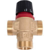 Термостатический смесительный клапан для систем отопления и гвс ROMMER 1" нр 20-43с kv 2,5 (боковое смешивание) RG0092NU9FV196