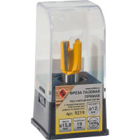 Фреза пазовая прямая под накладные петли 15.8x19 мм, хвостовик 12 мм Энкор 9219