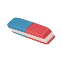 Ластик Attache 42x14x8 мм, комбинированный, для карандашей и ручек 1338012