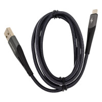 Дата-кабель More Choice Smart USB 3.0A для micro USB нейлон 1м K41Sm Silver Black