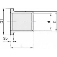 Втулка скольжения с фланцем ISKRA KF10090SF1SN (PCMF101209E) 20 штук