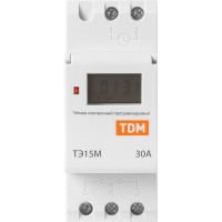 Электронный таймер TDM ТЭ15М-1мин/7дн-32on/off-30А-DIN SQ1503-0037