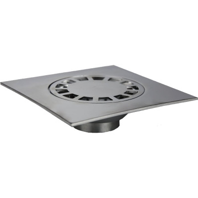 MPF Прямой трап металлический 15x15, 50 мм, хром ИС.110553