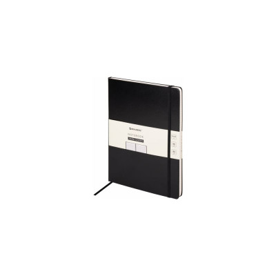 BRAUBERG Блокнот БОЛЬШОЙ 180x250мм В5,ULTRA, балакрон, 80г/м2, 96л, клетка, черный, 113060