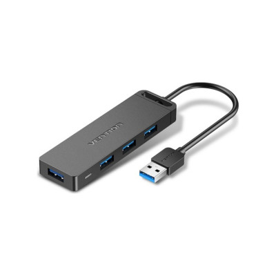 VENTION Концентратор OTG USB 3.0 на 4 порта Черный - 0.15м. CHLBB