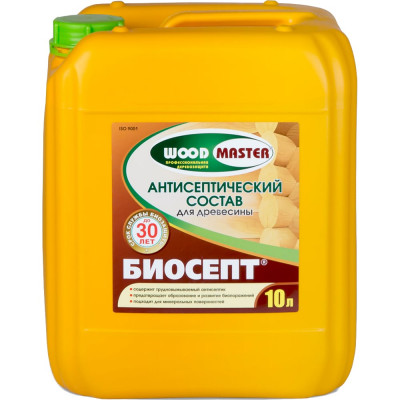 WOODMASTER БИОСЕПТ АНТИСЕПТИЧЕСКИЙ СОСТАВ 10 Л 1 710