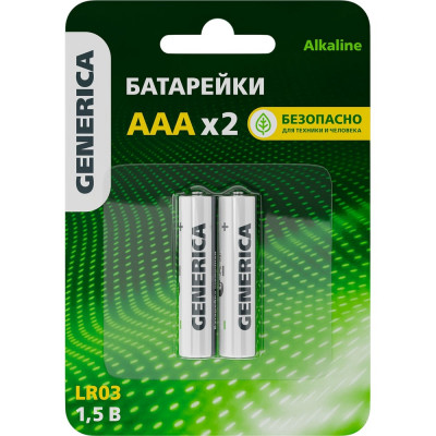 Щелочная батарейка GENERICA alkaline, lr03/aaa ABT-LR03-ST-L02-G