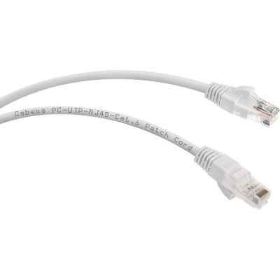 Неэкранированный патч-корд Cabeus PC-UTP-RJ45-Cat.6-1.5m-WH