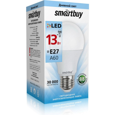 Светодиодная лампа Smartbuy SBL-A60-13-40K-E27-A