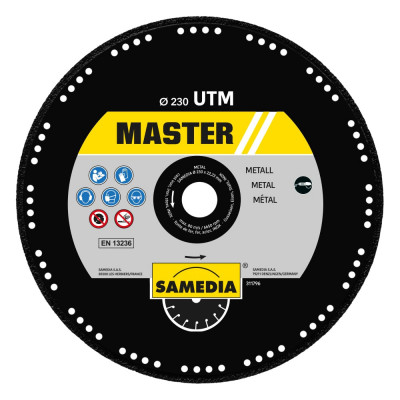 SAMEDIA Диск для резки металла Д230x22,23 MASTER UTM 311796