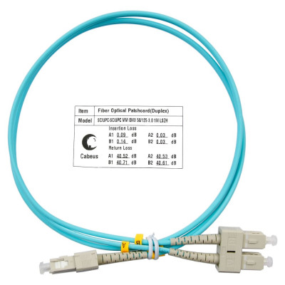 Оптический шнур Cabeus FOP-50-SC-SC-1m