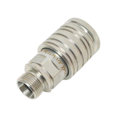 TITAN LOCK 1/2 in, БРС серия M, ISO 5675, розетка с метрической нар. резьбой, оцинк. сталь TL4M-SM/22X1.5
