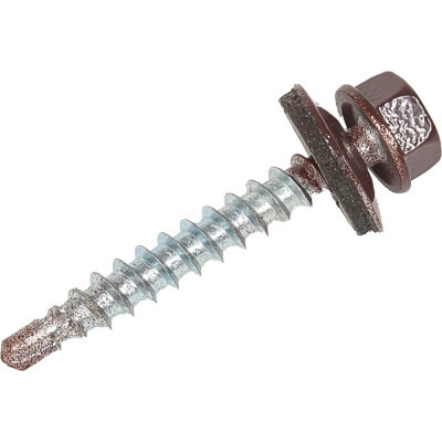 Tech-Krep Саморез КР св. 4,8x35 RAL 8017 (шоколадно-коричневый) (5 кг) - коробка 140560