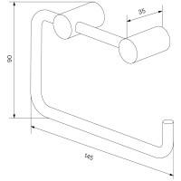 Держатель для туалетной бумаги IDDIS Petite PETG000i43