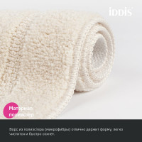 IDDIS Коврик для ванной комнаты, 90x60, микрофибра, светло-бежевый, , PSQL01Mi12