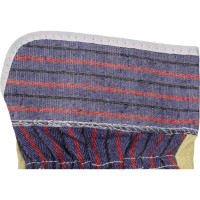 Комбинированные кожаные перчатки STAYER из спилка с тиснением 1131-XL