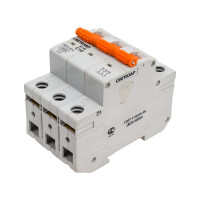 Автоматический выключатель СВЕТОЗАР 3-полюсный, 10 A, C, откл. сп. 10 кА, 400 В SV-49073-10-C