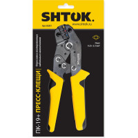 Пресс-клещи SHTOK ПК-19+, матрица, профиль овал, 0.25 - 2.5 мм 03201
