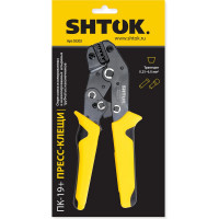 Пресс-клещи SHTOK ПК-19+, матрица, профиль трапеция, 0.25 - 6.0 мм 03202
