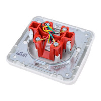 Розетка телефонная MAKEL 1-м СП Mimoza 16А IP20 бел./бел. 12014