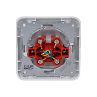 Розетка телефонная MAKEL 1-м СП Mimoza 16А IP20 бел./бел. 12014