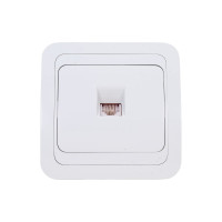 Розетка телефонная MAKEL 1-м СП Mimoza 16А IP20 бел./бел. 12014