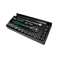 Набор головок и аксессуаров Hans ложемент 1/2" TT-16