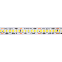 Лента светодиодная General Lighting Systems, GLS-2835-240-22-24-IP20-PRM-6 5280Лм/м 4,4Вт/м 240диод/м 24В 10мм IP20 6500K-холодно-белый 5м 502240
