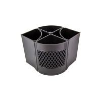 Подставка для канцелярских мелочей Attache Квартет вращающаяся, черная 780294