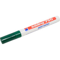 Лаковый маркер EDDING E-750/4 зеленый 2-4 мм, металлический корпус 537612