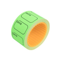 Малый ценник 5 шт в упаковке Office Space 30х20 мм, зеленый, 200 шт./рулон Spt 4174