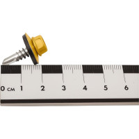 Кровельные саморезы ВИРТУОЗ 5,5х19 мм, RAL 1018, желтый, 25 шт. 2538