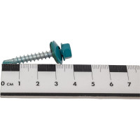 Кровельные саморезы ВИРТУОЗ 4,8х38 мм, RAL 5021, морская волна, 150 шт. 600-86914