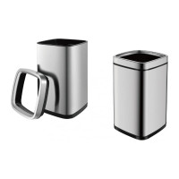 Ведро WeltWasser WW NOLAND MT 9 л матовая сталь 10000003983